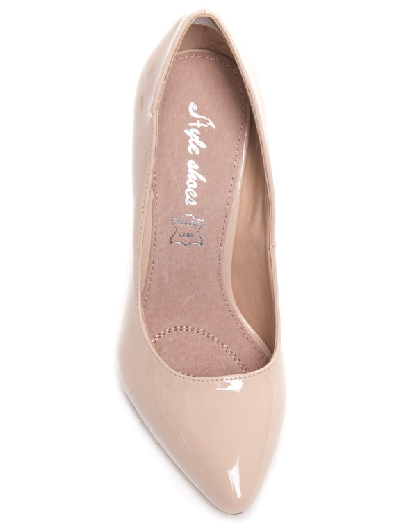 Chaussures femme Style Shoes: Escarpin beige vernis