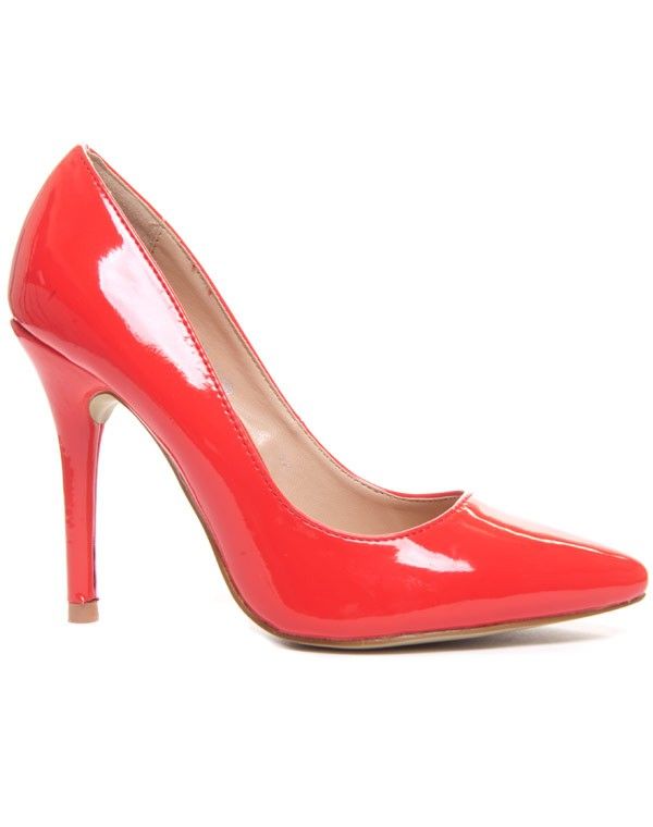 Chaussures femme Style Shoes: Escarpin rouge vernis