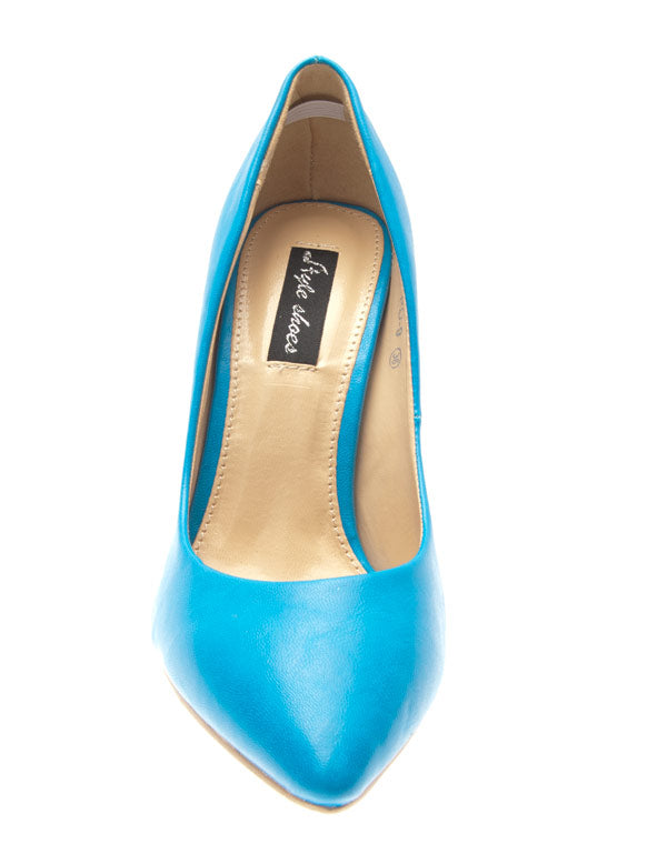 Chaussures femme Style Shoes: Escarpins bleu
