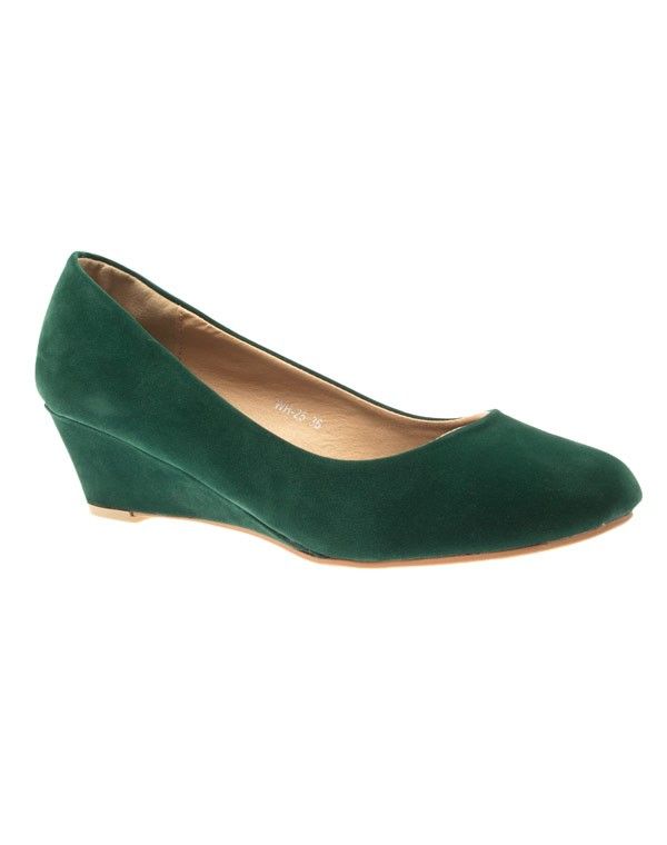 Chaussures femme Style Shoes: escarpins compensés vert