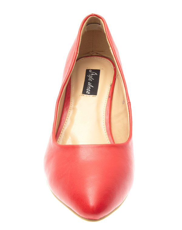 Chaussures femme Style Shoes: Escarpins rouges