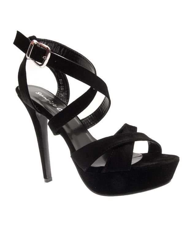 Chaussures femme Sunrise C: Escarpins ouvert noir