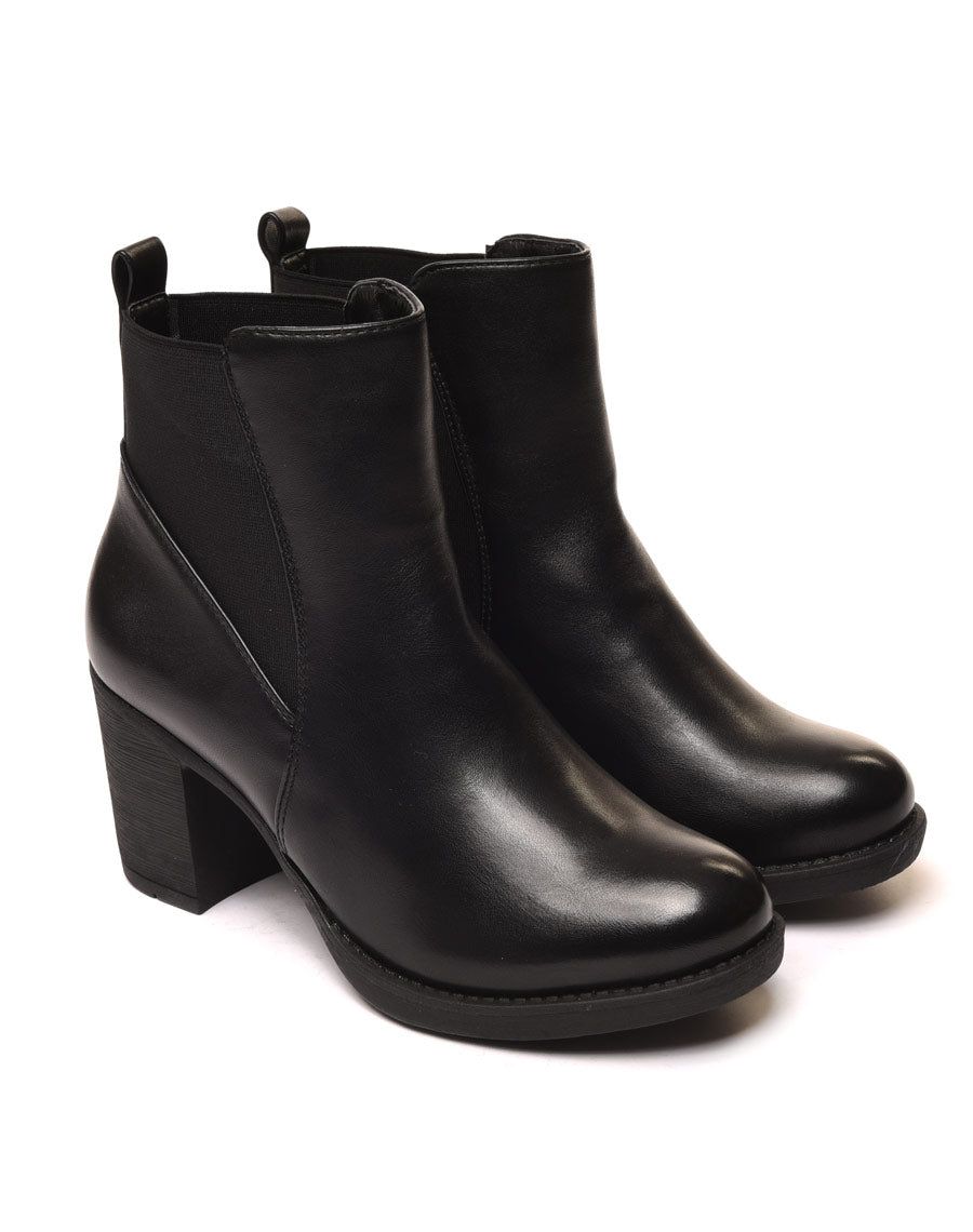 Chelsea boots noires à talons