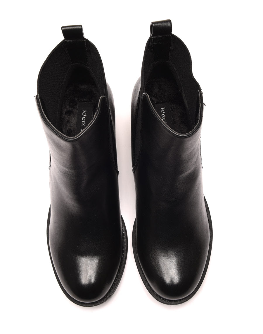 Chelsea boots noires à talons