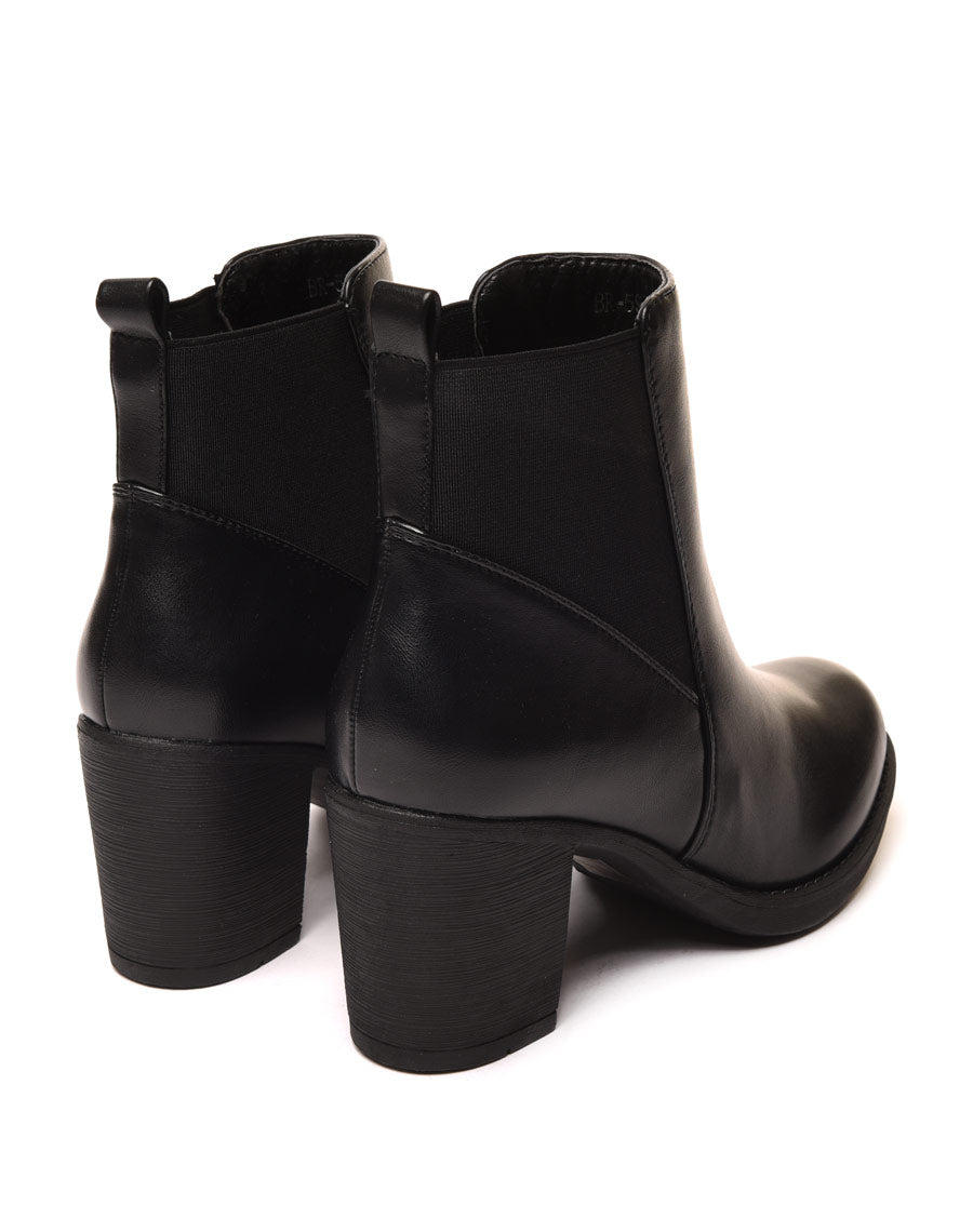 Chelsea boots noires à talons