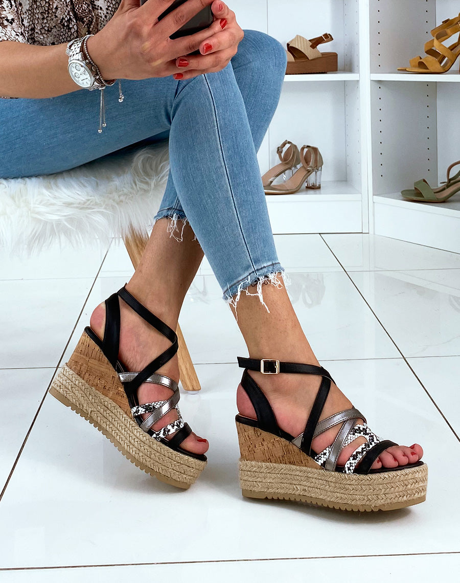 Compensées bi-matières noires effet python et cuivre