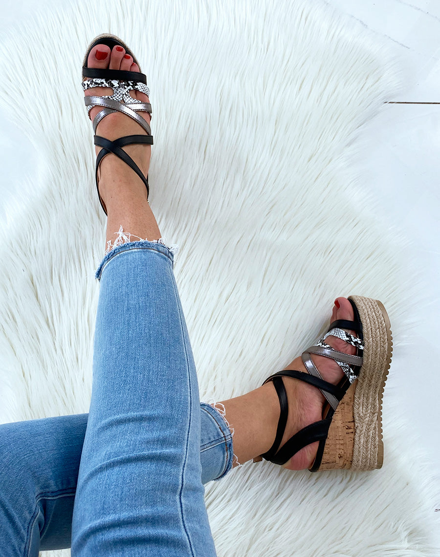 Compensées bi-matières noires effet python et cuivre