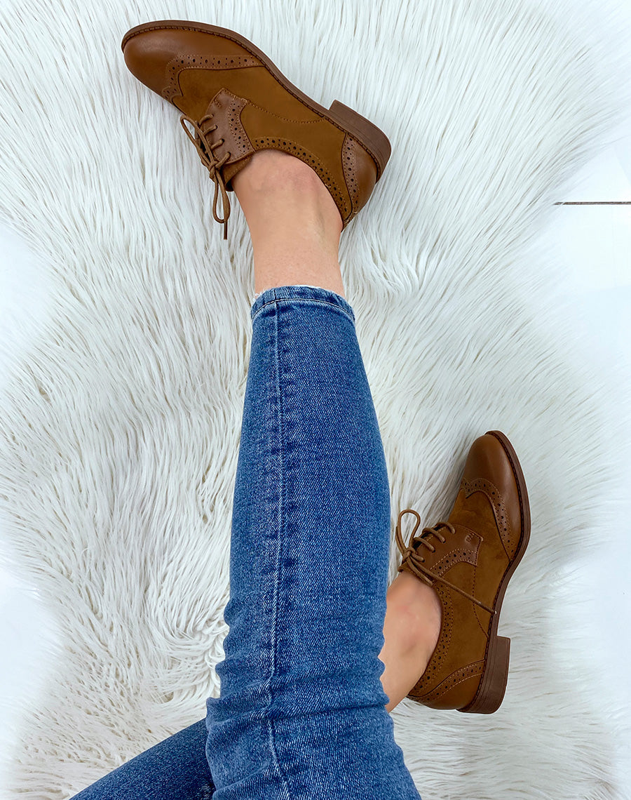 Derbies bi matières camel