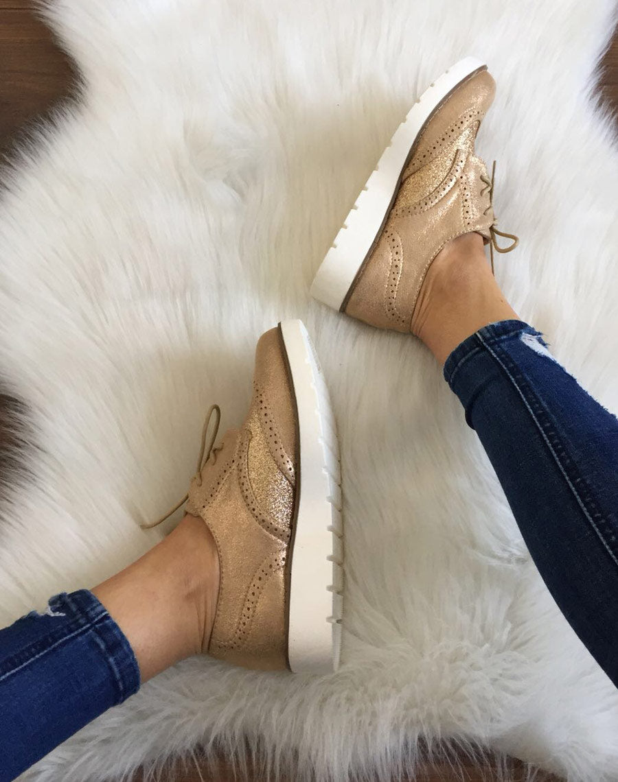 Derbies champagne brillante