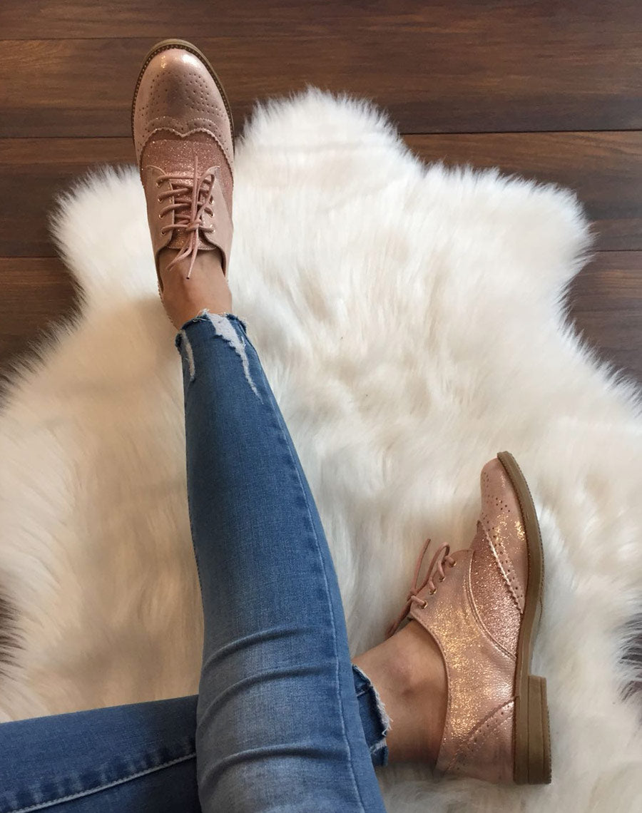 Derbies classique bi matières champagne