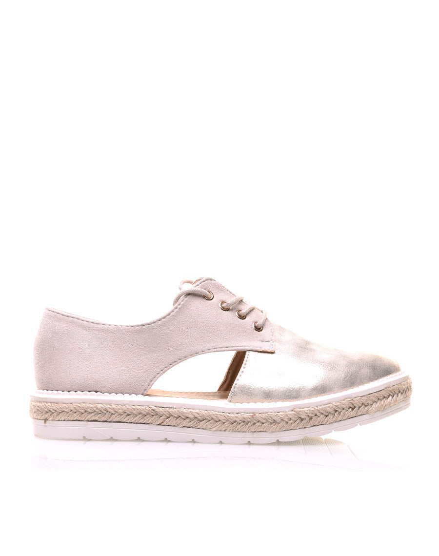 Derbies gold avec semelle épaisse