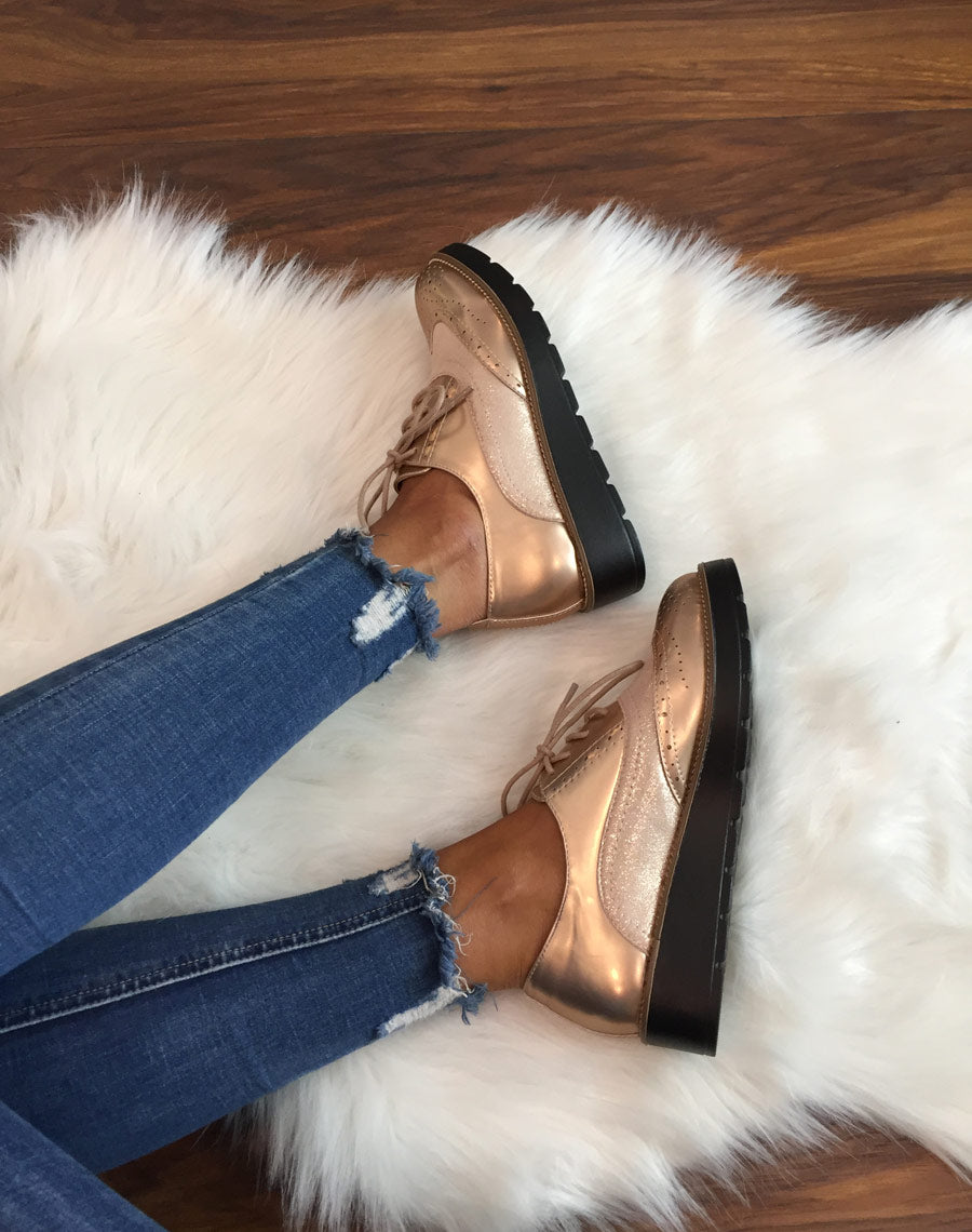 Derbies roses bi matières