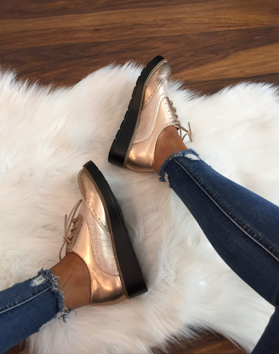 Derbies roses bi matières