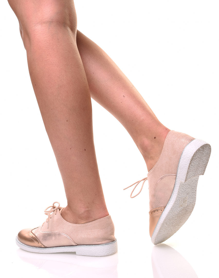 Derbies roses effet suédine