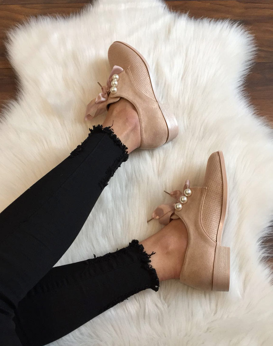 Derbies roses en suédine