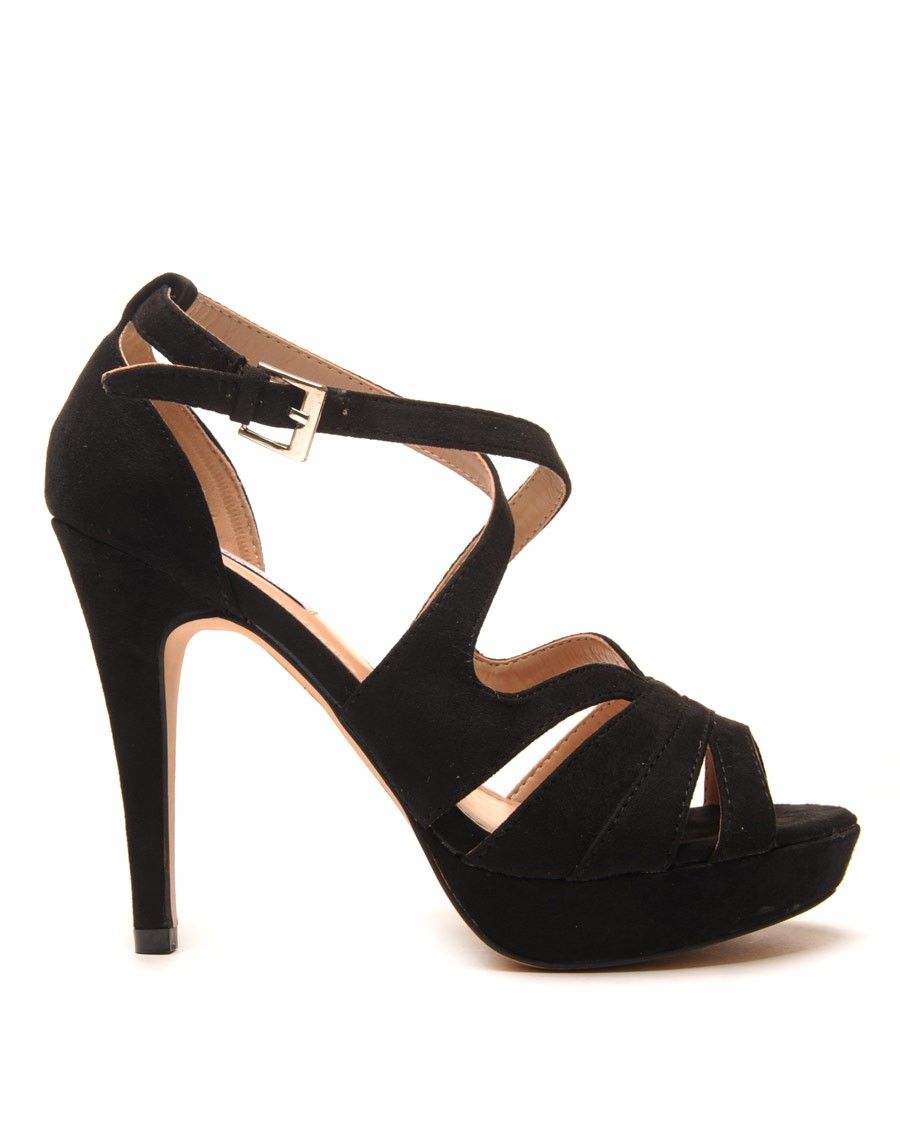 Escarpin à lanière noir