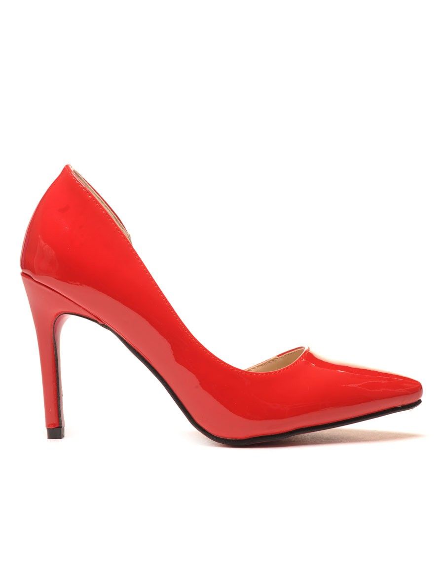 Escarpin rouge vernis