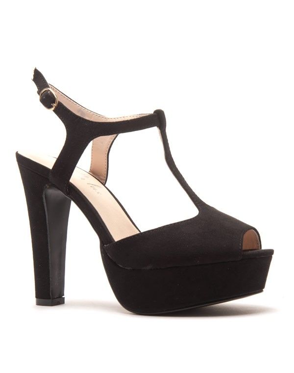 Escarpin style salomé avec bout ouvert