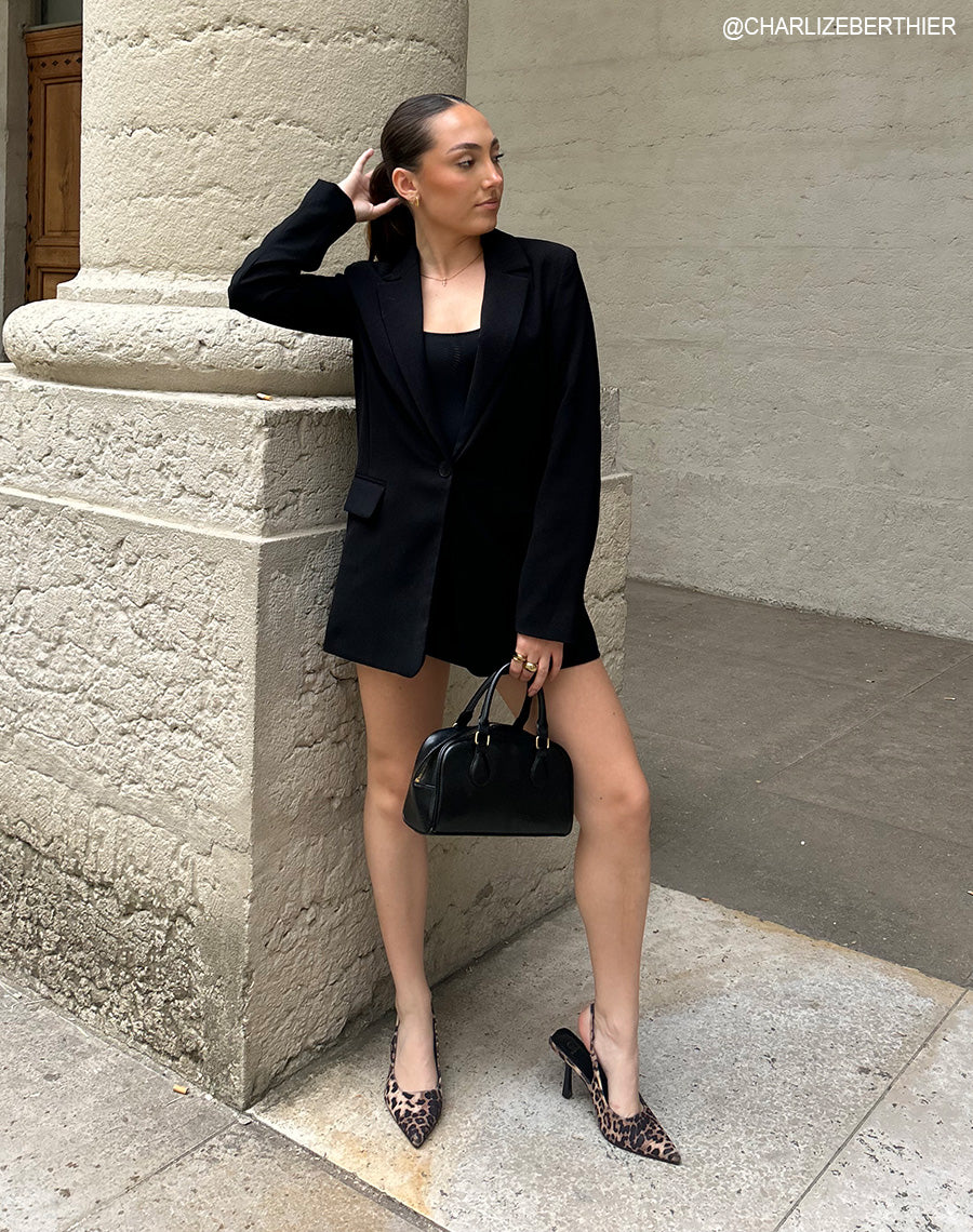 Escarpins Femme Léopard à Bout Pointu