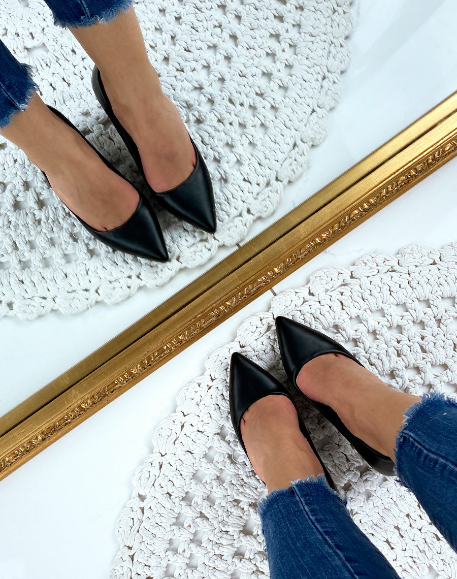 Escarpins noirs à bout pointu