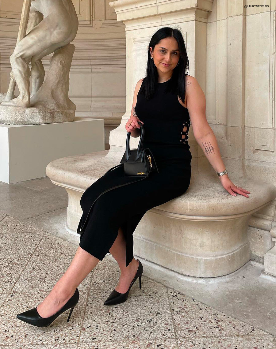 Escarpins noirs effet mat