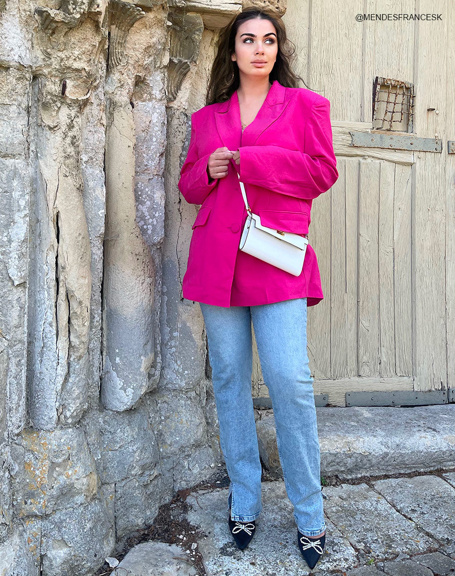 Escarpins noirs satinés à talon évasé