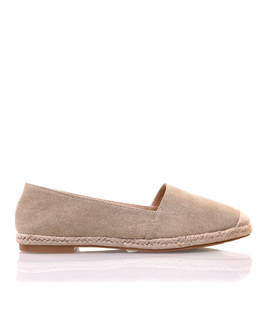 Espadrilles beiges pailletées