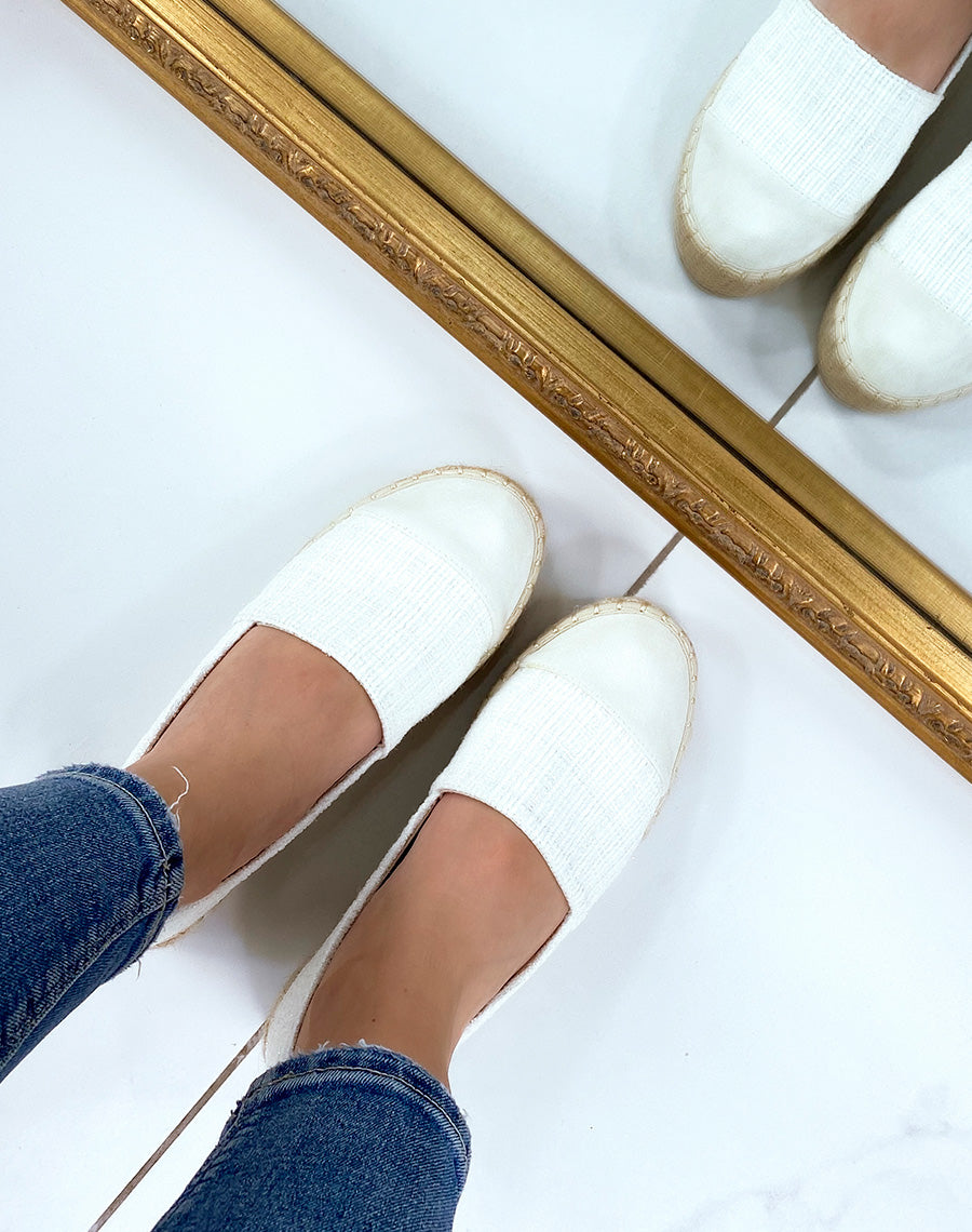 Espadrilles beiges pailletés