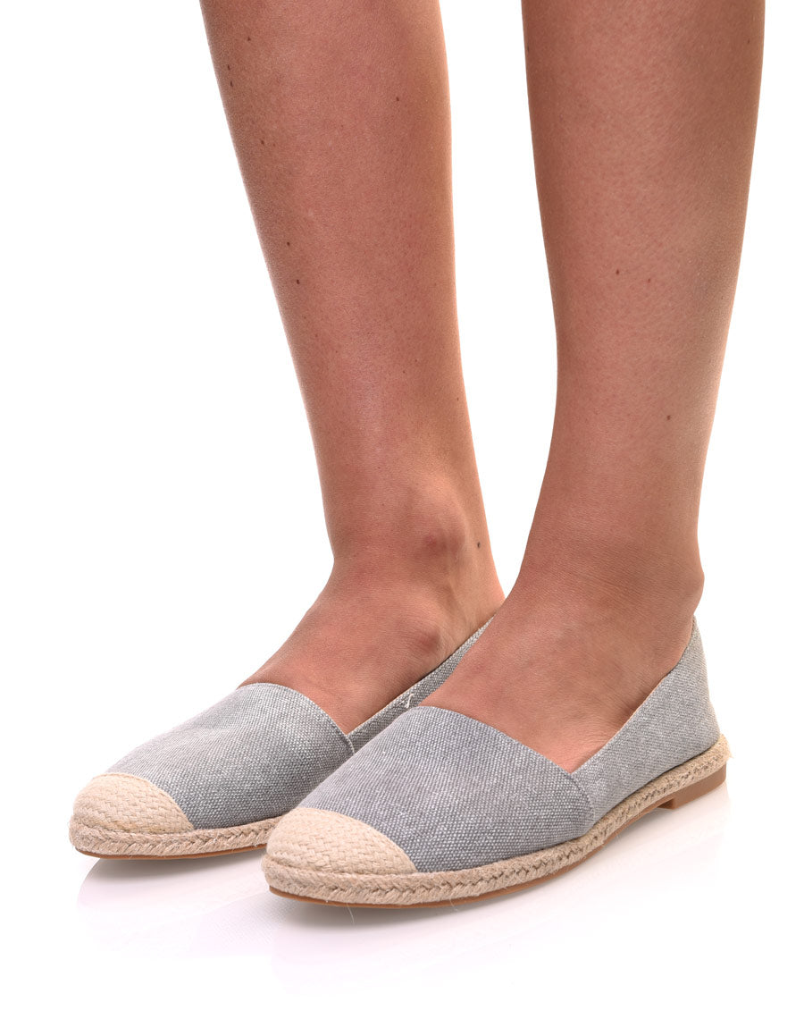 Espadrilles grises pailletées