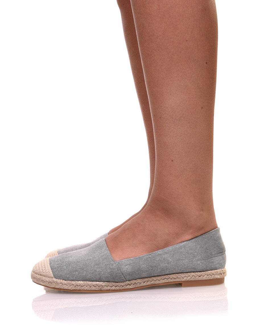 Espadrilles grises pailletées