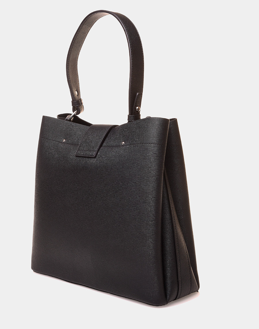 Gand sac à main noir à lanière aimante