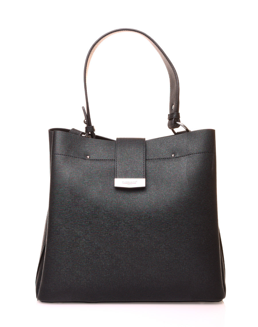 Gand sac à main noir à lanière aimante