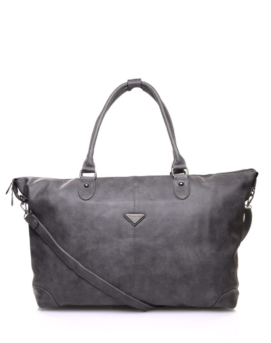Grand cabas gris foncé