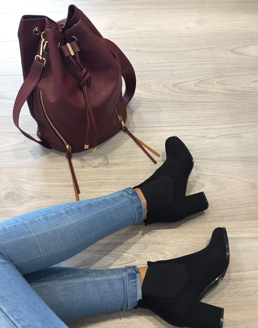 Grand sac bourse bordeaux