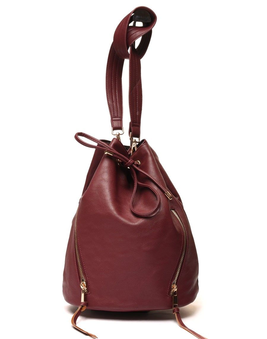 Grand sac bourse bordeaux