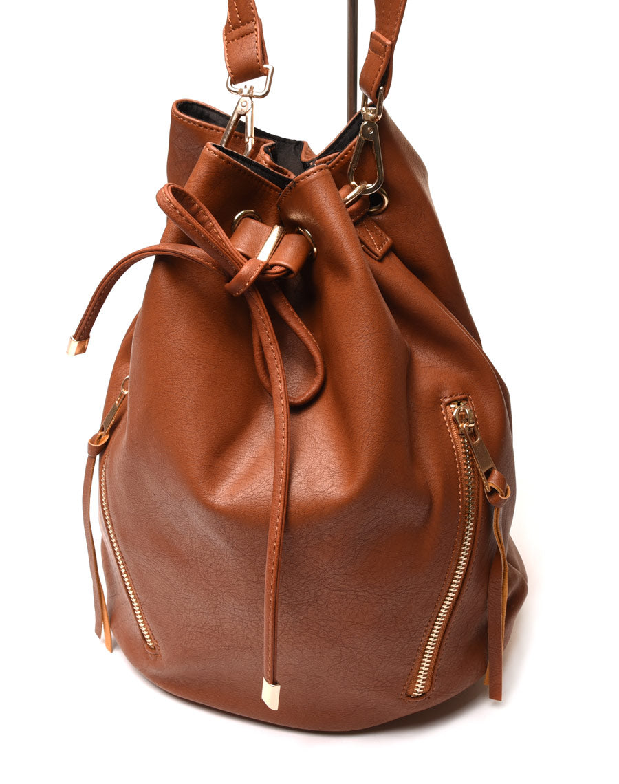 Grand sac bourse camel