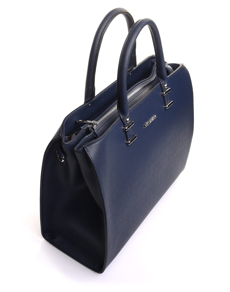 Grand sac à main bleu
