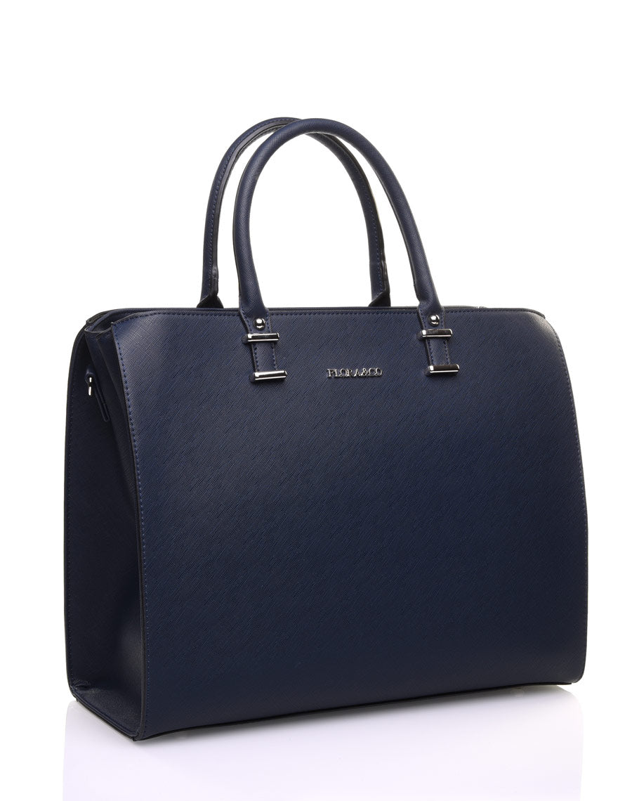 Grand sac à main bleu