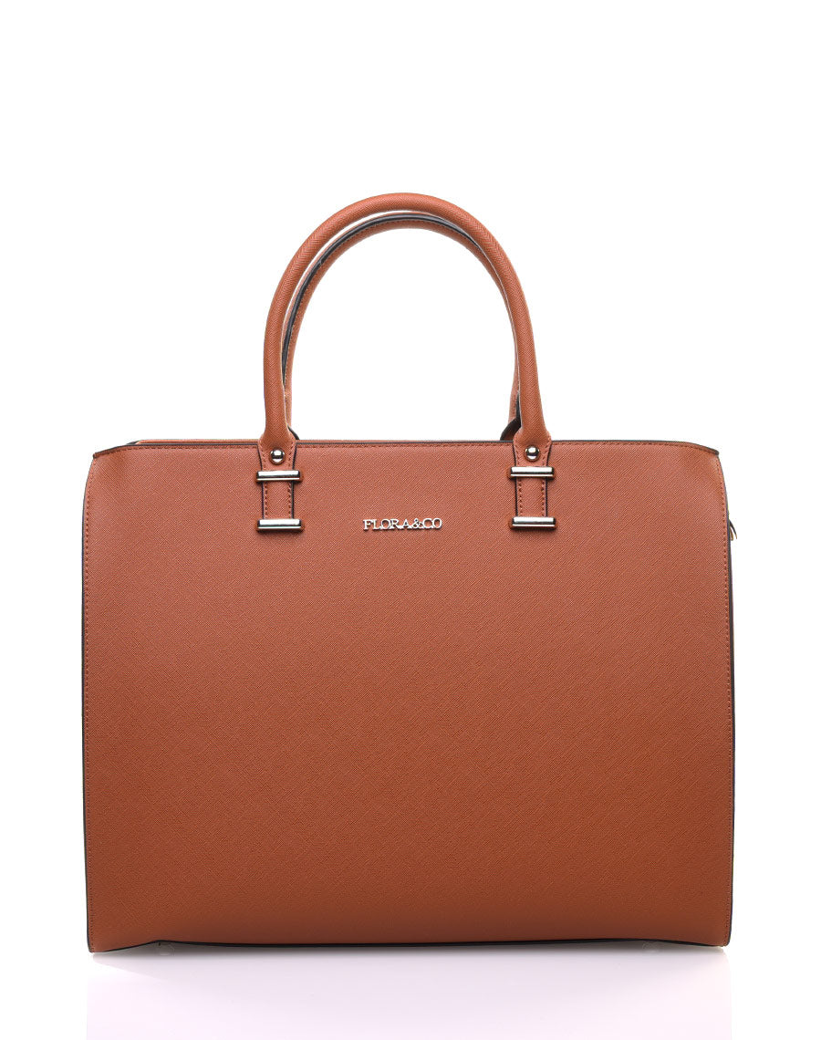 Grand sac à main camel