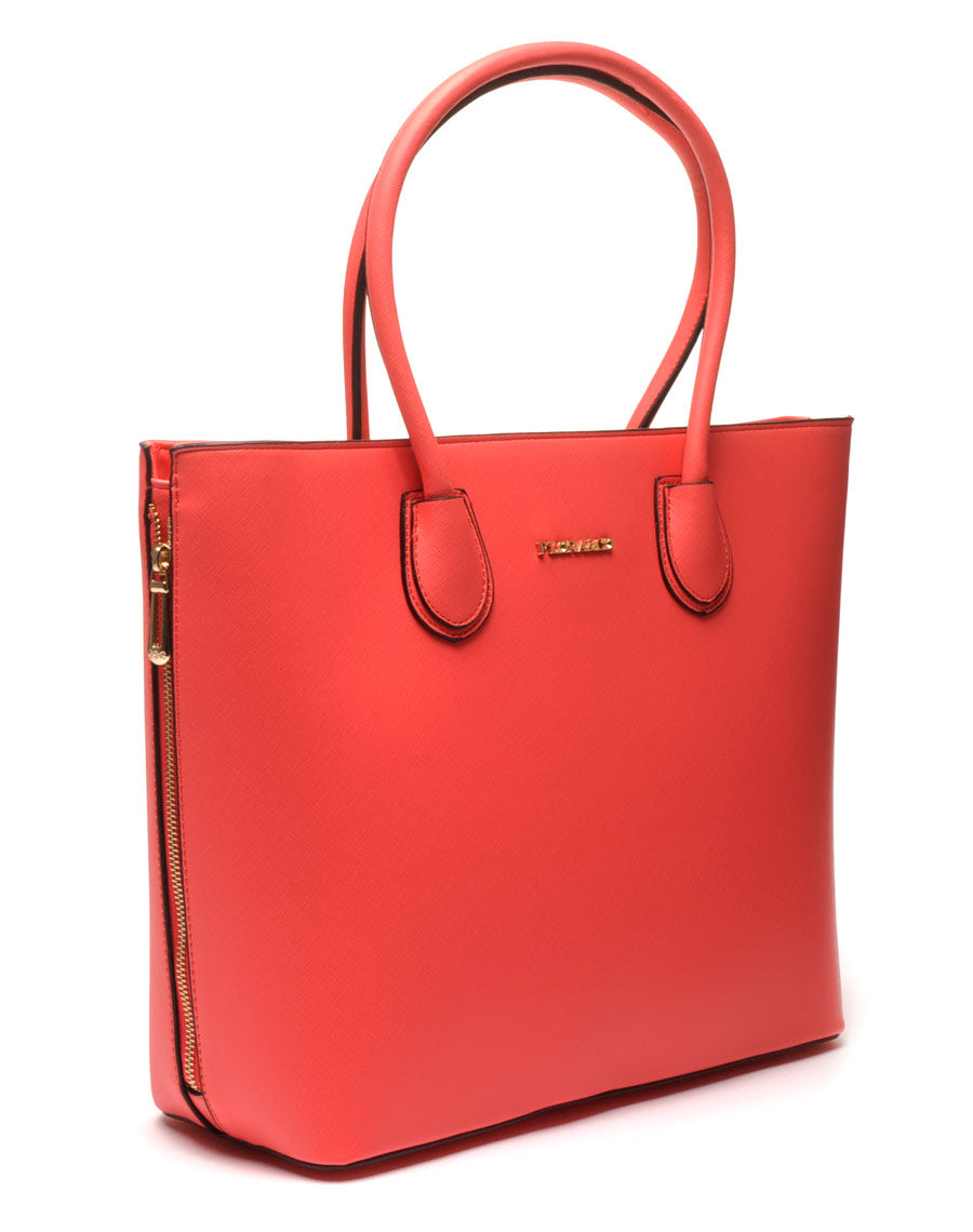Grand sac à main corail Flora&Co