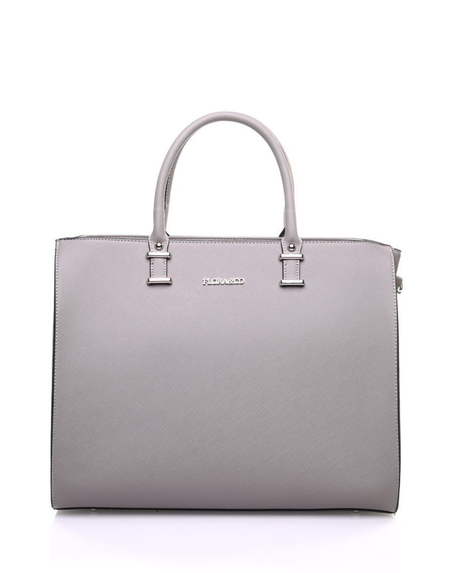 Grand sac à main gris
