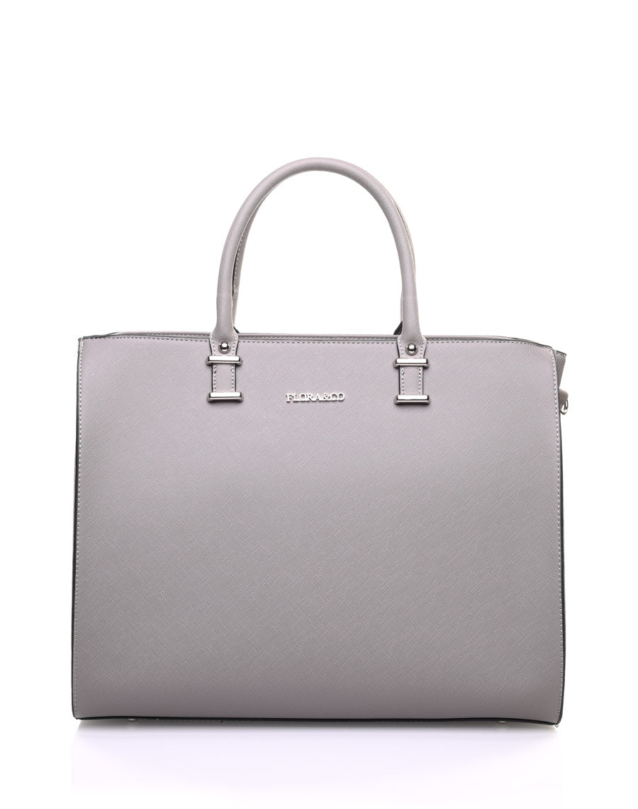 Grand sac à main gris