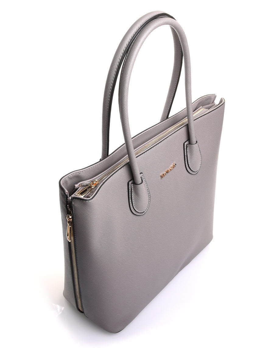 Grand sac à main gris Flora&Co