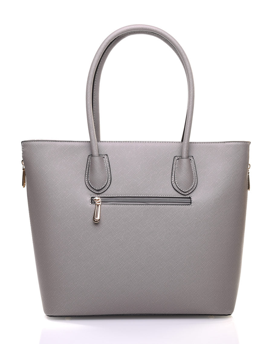 Grand sac à main gris Flora&Co