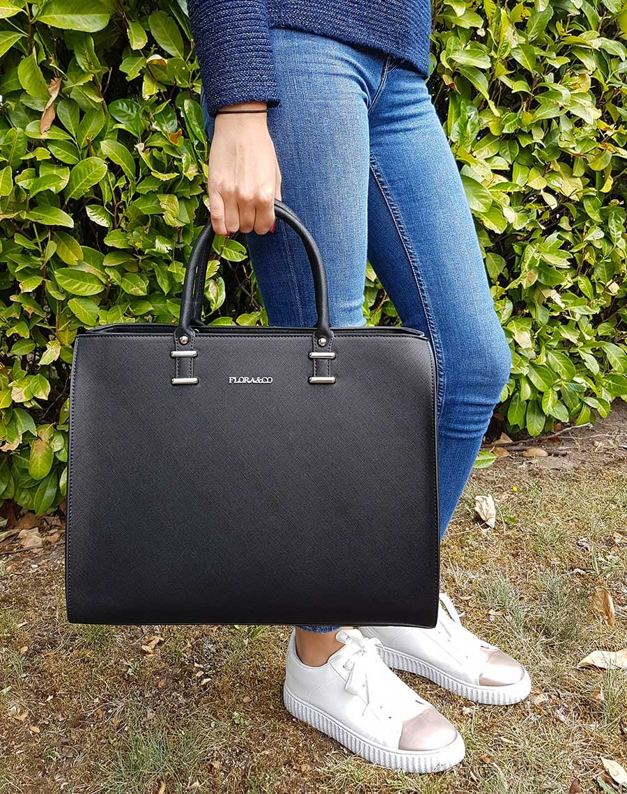 Grand sac à main noir