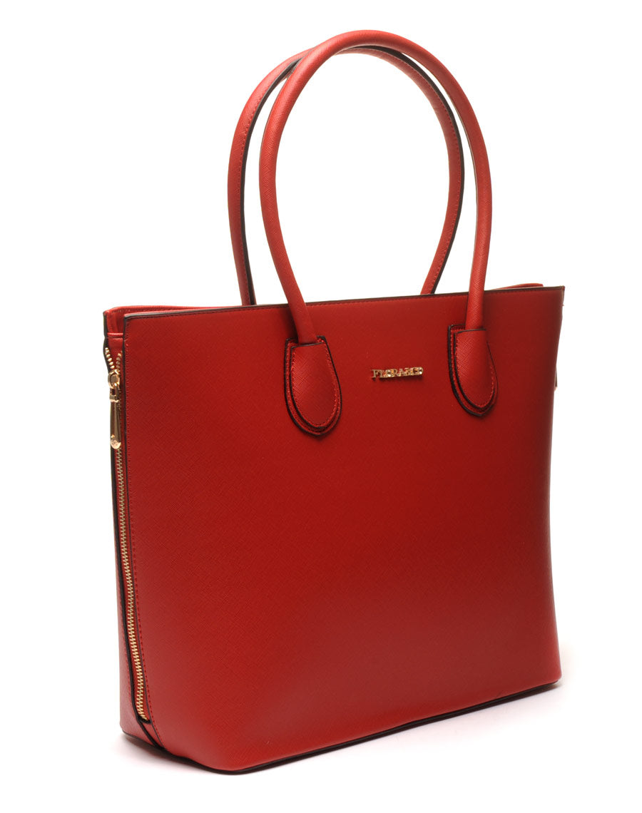 Grand sac à main rouge Flora&Co