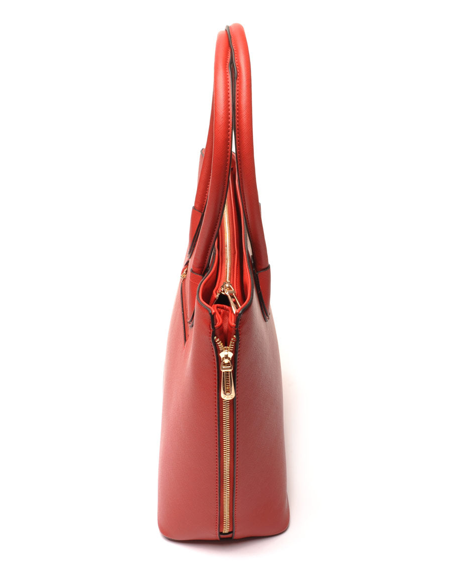 Grand sac à main rouge Flora&Co