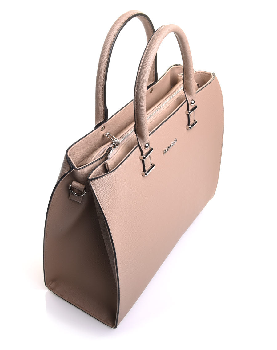 Grand sac à main taupe
