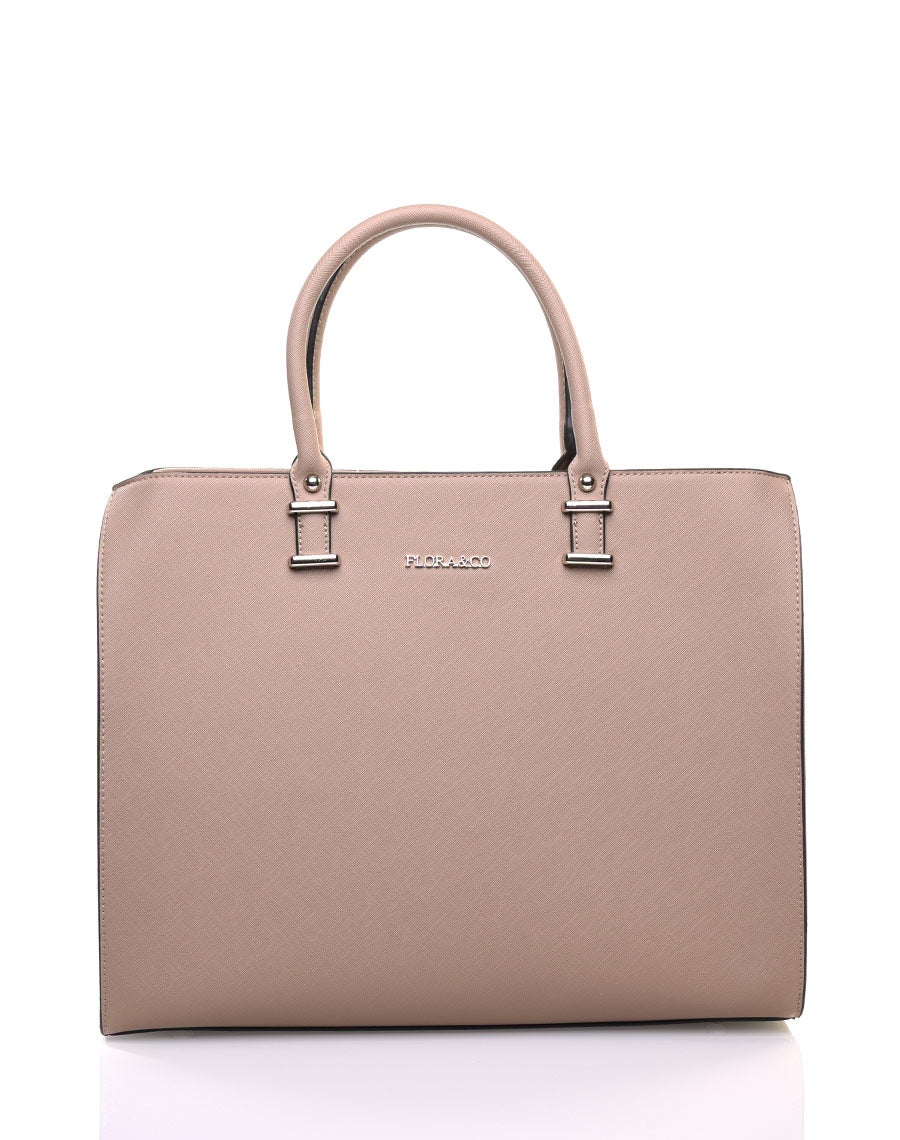 Grand sac à main taupe