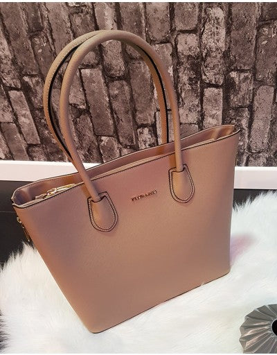 Grand sac à main taupe Flora&Co